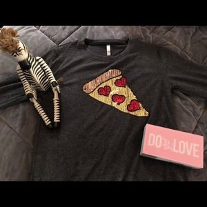 NWT Target Xhilaration XS Cozy Pizza Sweater